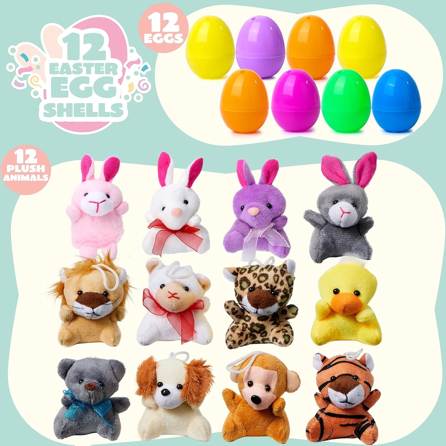 🎁12/24 DB Húsvéti tojás előretöltött, lassan kelő squishy játékok