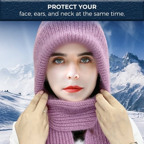 [Téli eladás⛄] Átfogó fülvédő szélálló sapka sál✨