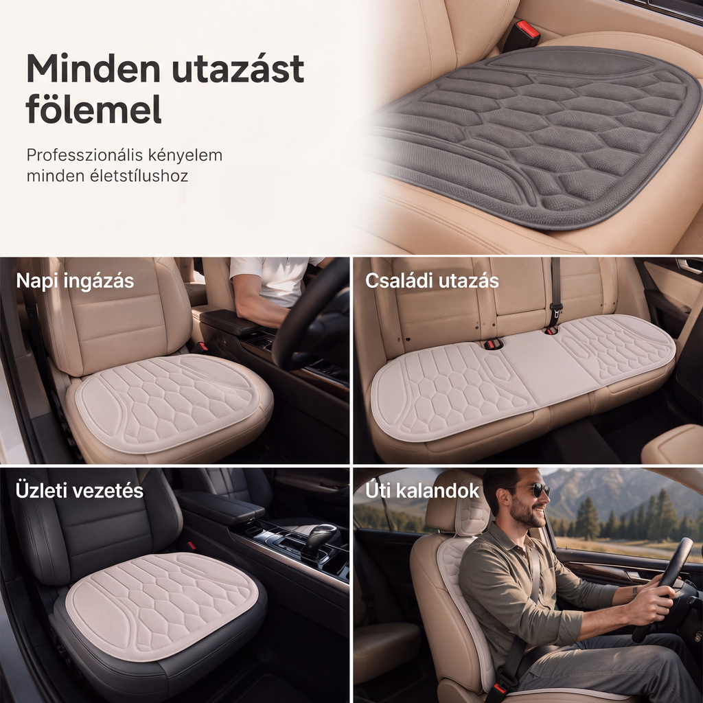 ✨🚗 Légáteresztő autóüléshuzat – vastag, csúszásgátló üléshuzat személyautókhoz, SUV-okhoz és kisteherautókhoz