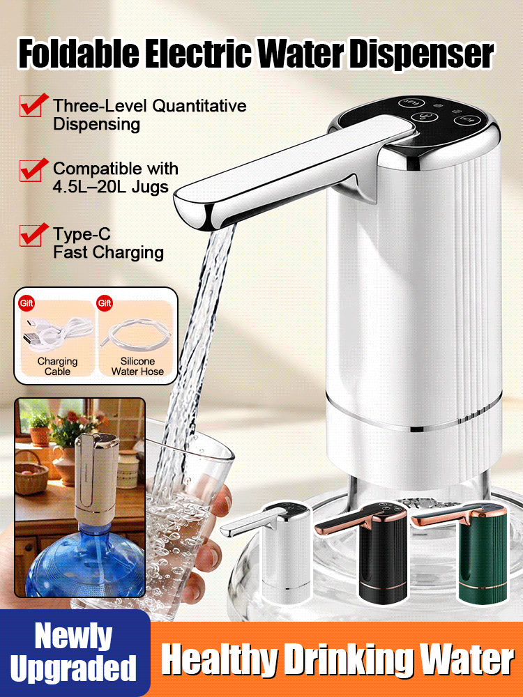 💧Automatikus vízpumpa vödrökhöz; összecsukható.
